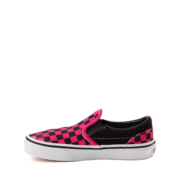 

Кеды Vans Slip-On Checkerboard Skate Shoe, черный/розовый