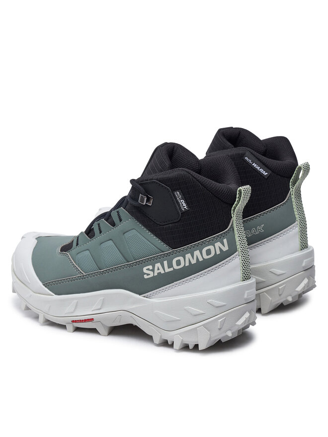 Треккинговые кроссовки Crosstrak Waterproof L47570400 Salomon, зеленый — фото 3