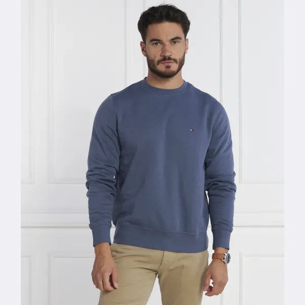 Толстовка обычного кроя с логотипом и флагом Tommy Hilfiger, синий — фото 2