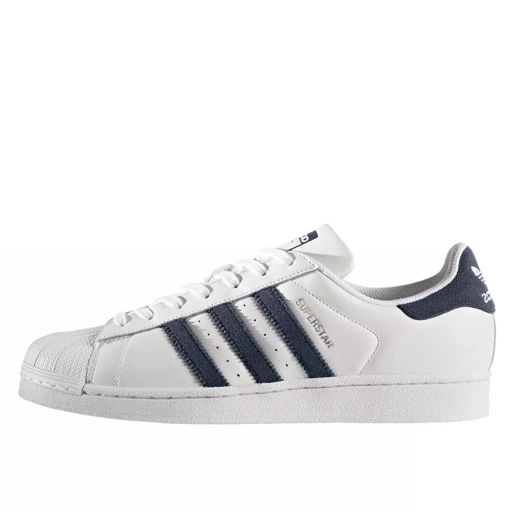 

Кроссовки для скейтбординга Superstar, мужские, низкие, белый/морские, синий Adidas Originals