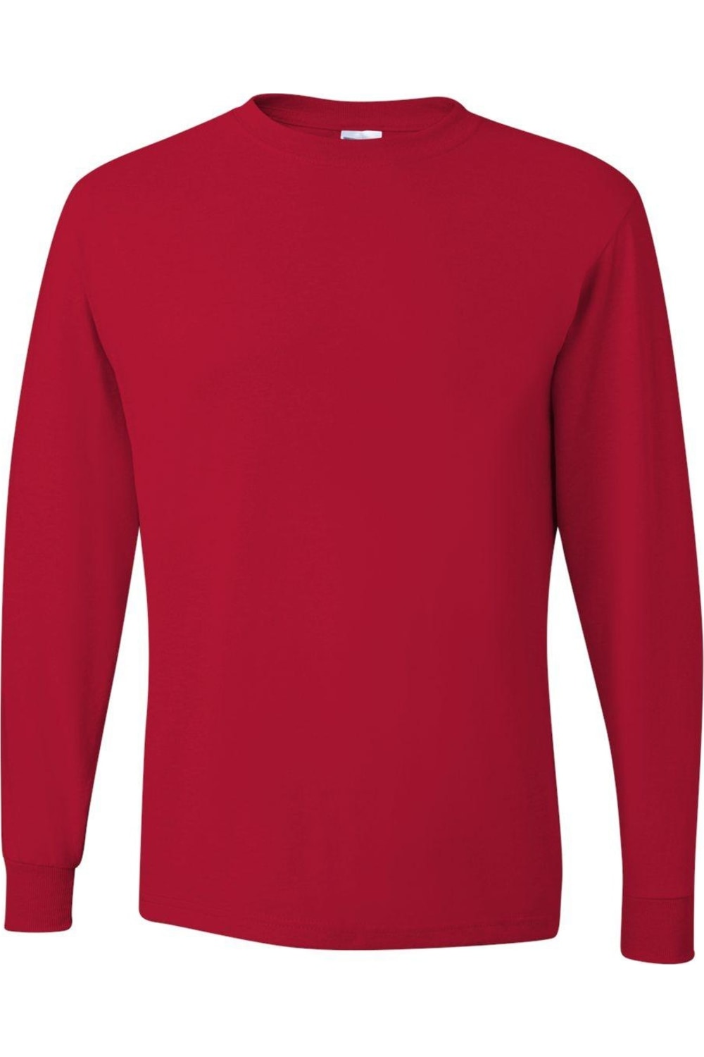 

Футболка JERZEES Dri-Power с длинным рукавом 50/50, цвет true red