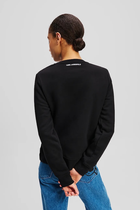 

Хлопковая толстовка Karl Lagerfeld, черный