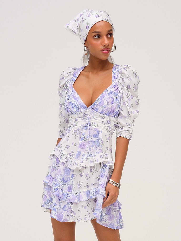 

Мини-Платье Розалин For Love & Lemons, фиолетовый