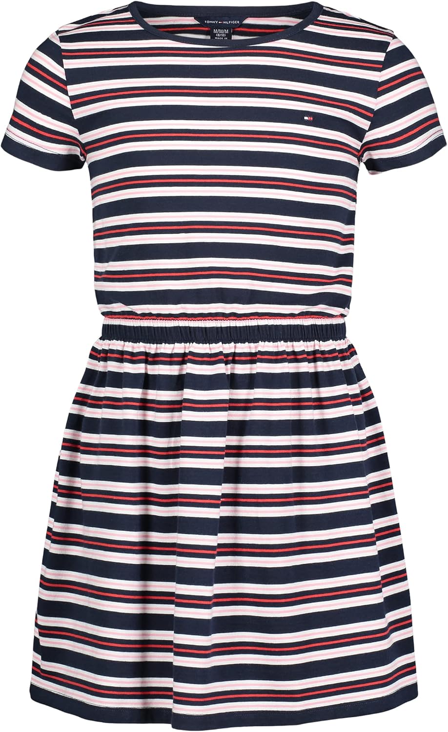 

Платье-футболка с пальмами и пайетками Tommy Hilfiger для девочек (для детей старшего возраста), Navy Blazer Stripe