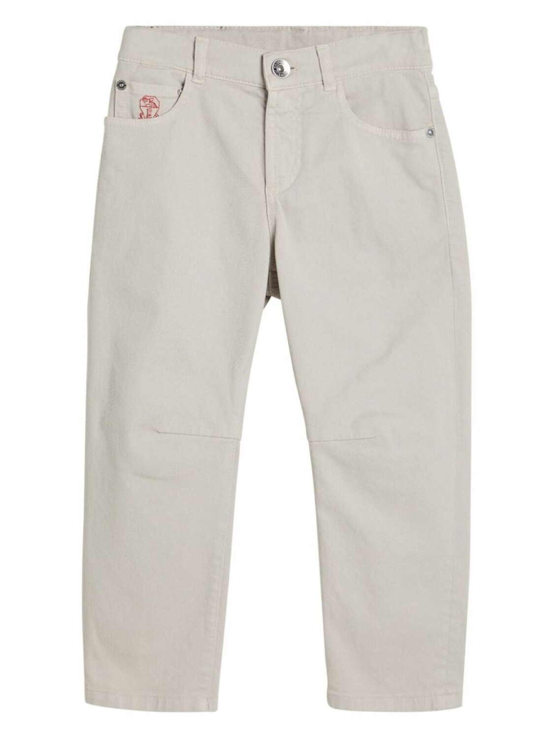 

Brunello Cucinelli Kids джинсы прямого кроя, нейтральный цвет