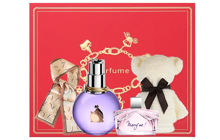 Lanvin Подарочный набор женских духов Light Melody Eau De Parfum, цветочно-фруктовый, 30 мл/50 мл/100 мл + 4.5 мл, Guangyun 30ml + I am willing 4.5ml — фото 2