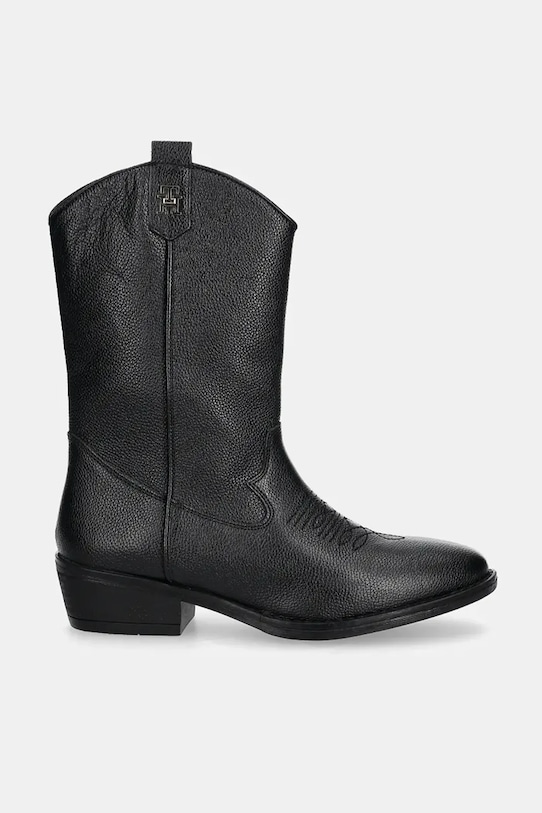 

Детские кожаные ковбойские сапоги Tommy Hilfiger, черный