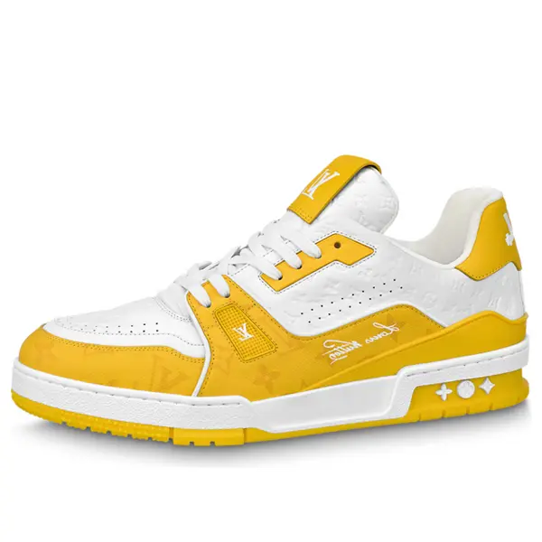 

Кроссовки lv trainers 'white yellow' Louis Vuitton, белый