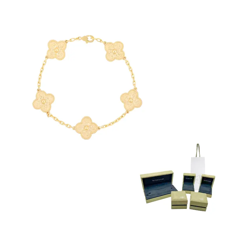 

Van Cleef & Arpels Браслет Alhambra Four Leaf Lucky Series Karat Gold для женщин