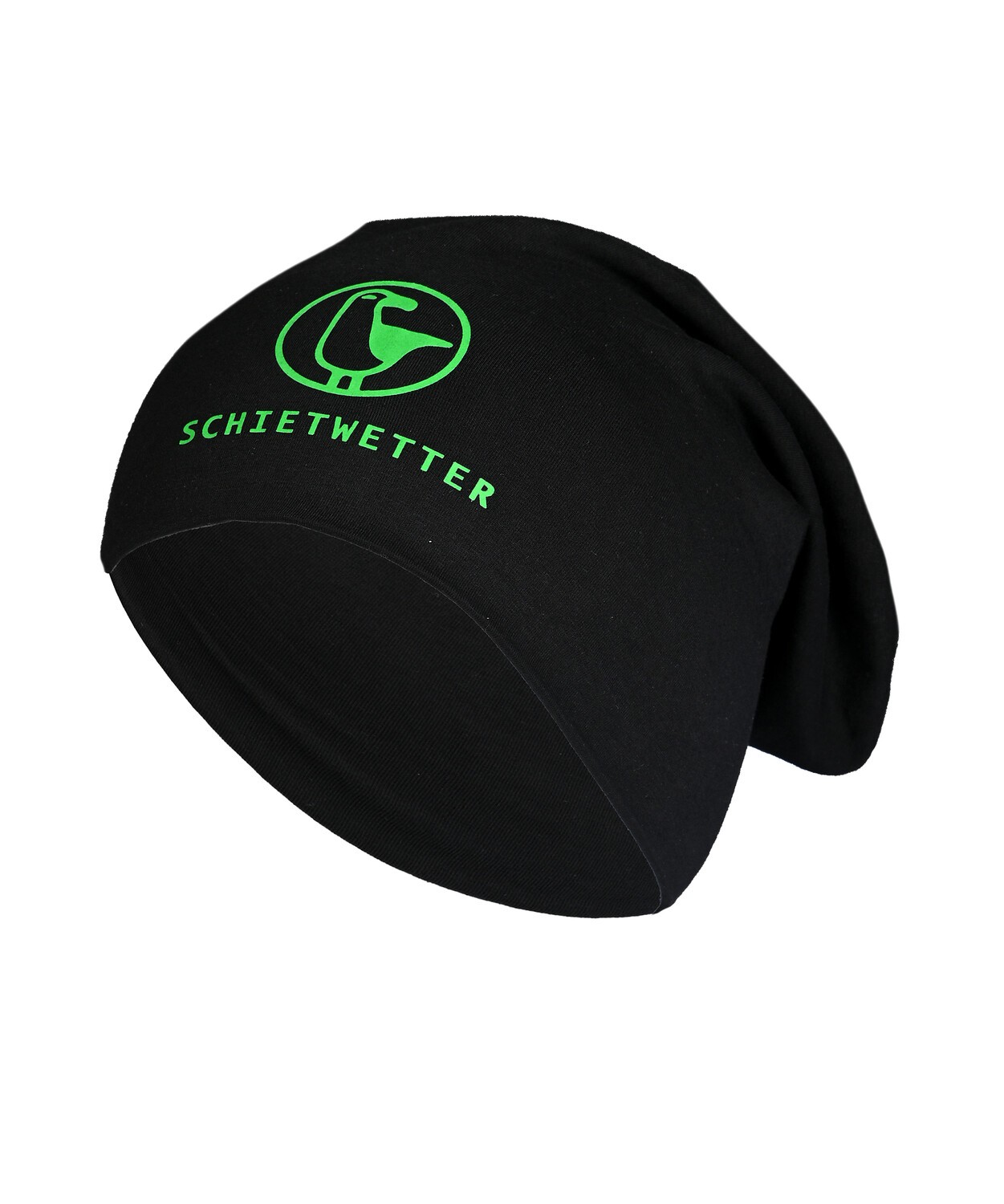 

Кепка SCHIETWETTER Beanie mit Print Möwe, цвет black/neon green