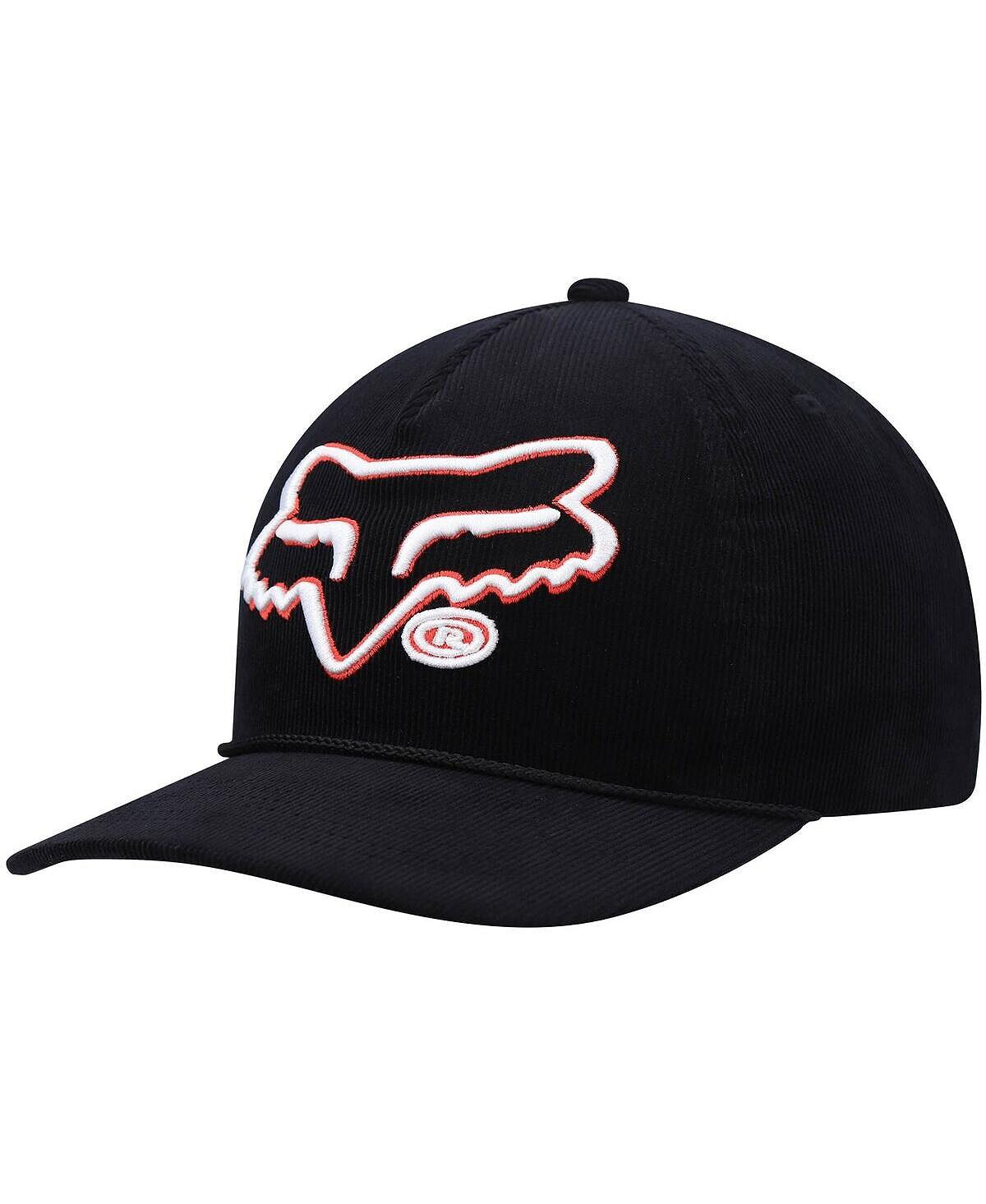 

Мужская черная кепка Snapback Racing с начесом Fox