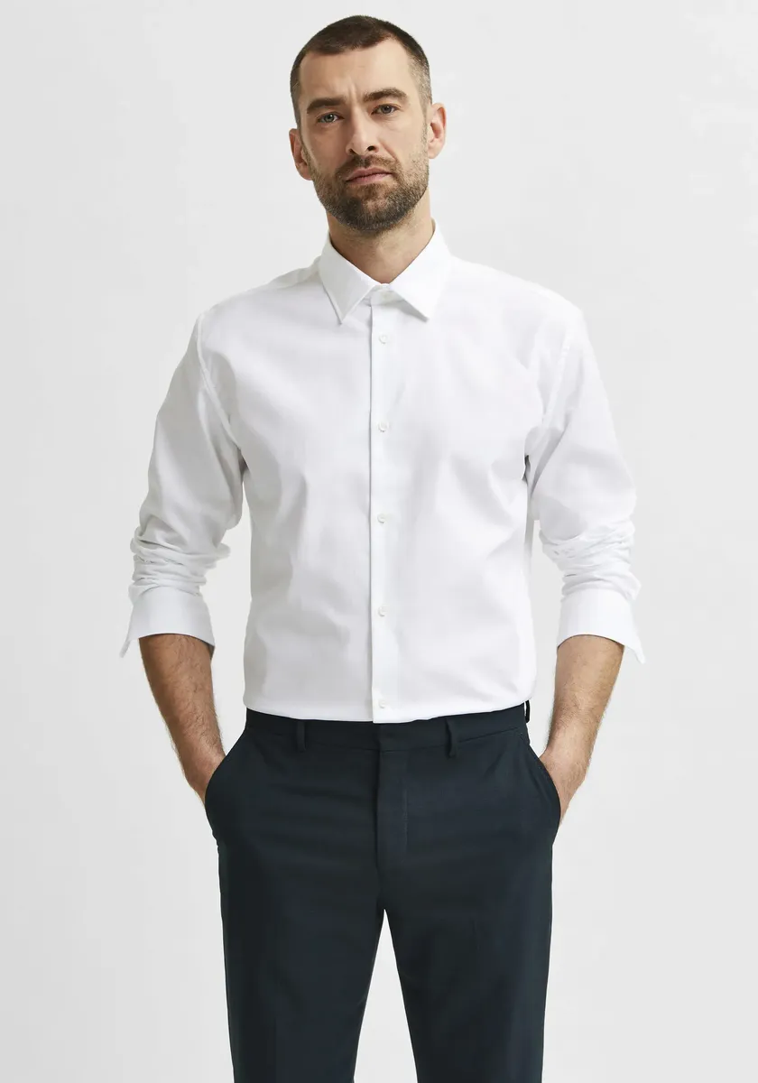 

Рубашка с длинными рукавами SELECTED HOMME "REGETHAN SHIRT", белый