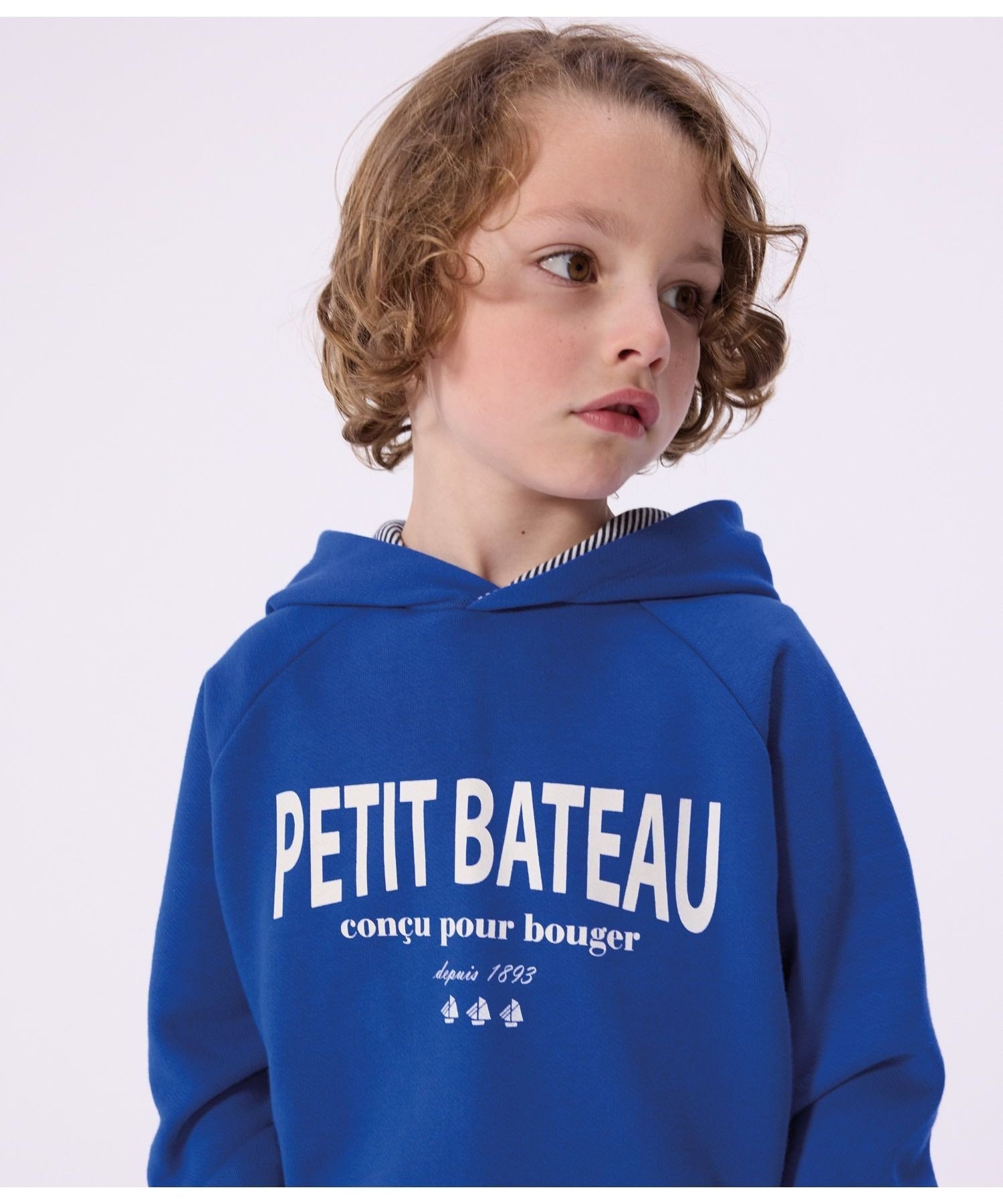 Толстовка с капюшоном PETIT BATEAU, Blue — фото 2