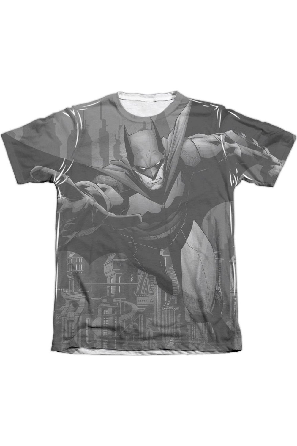 

Футболка с коротким рукавом Batman Grey Race для взрослых из полиэстера/хлопка Gildan