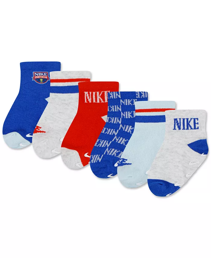 

Носки для мальчиков Baby Boys Ace Your Game, 6 пар Nike, синий
