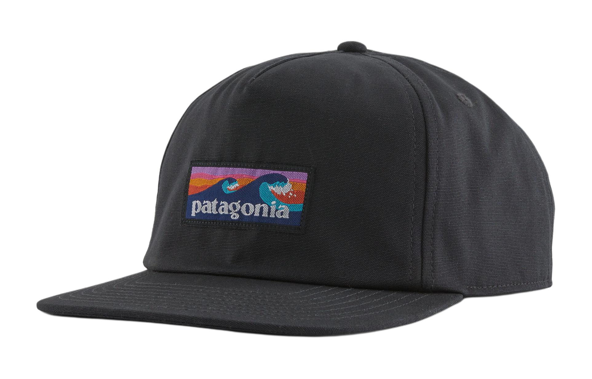 

Patagonia Мужская бейсболка из органического переработанного хлопка разноцветная, Black