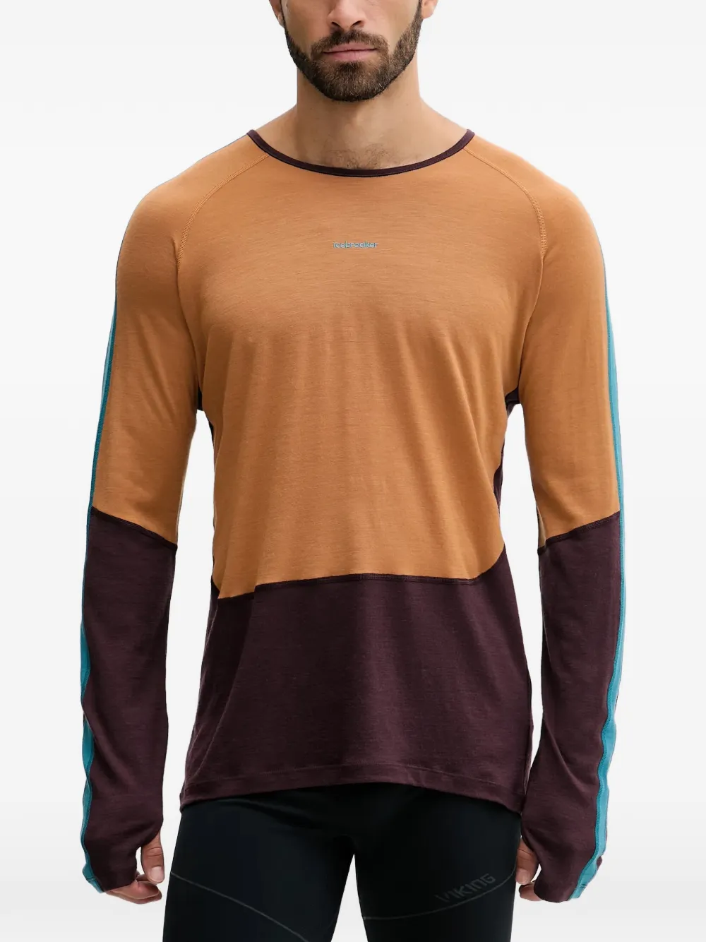 

Лыжная одежда с цветными блоками Icebreaker, коричневый