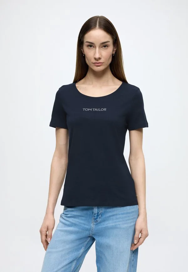 

Футболка с логотипом, базовая футболка Tom Tailor, Sky Captain Blue, Синий, Футболка с логотипом, базовая футболка Tom Tailor, Sky Captain Blue