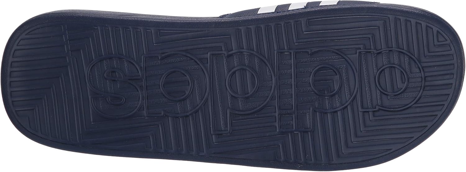 Унисекс-шлепанцы Adidas Adissage Tuned для взрослых, белый/синий/темно-синий — фото 4
