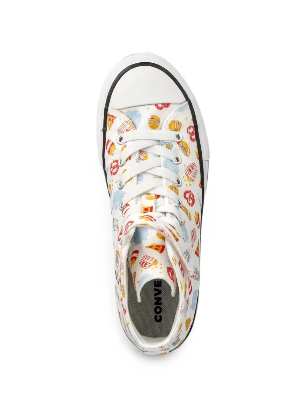 Кеды Chuck Taylor All Star с принтом еды Converse Kids, белый — фото 4
