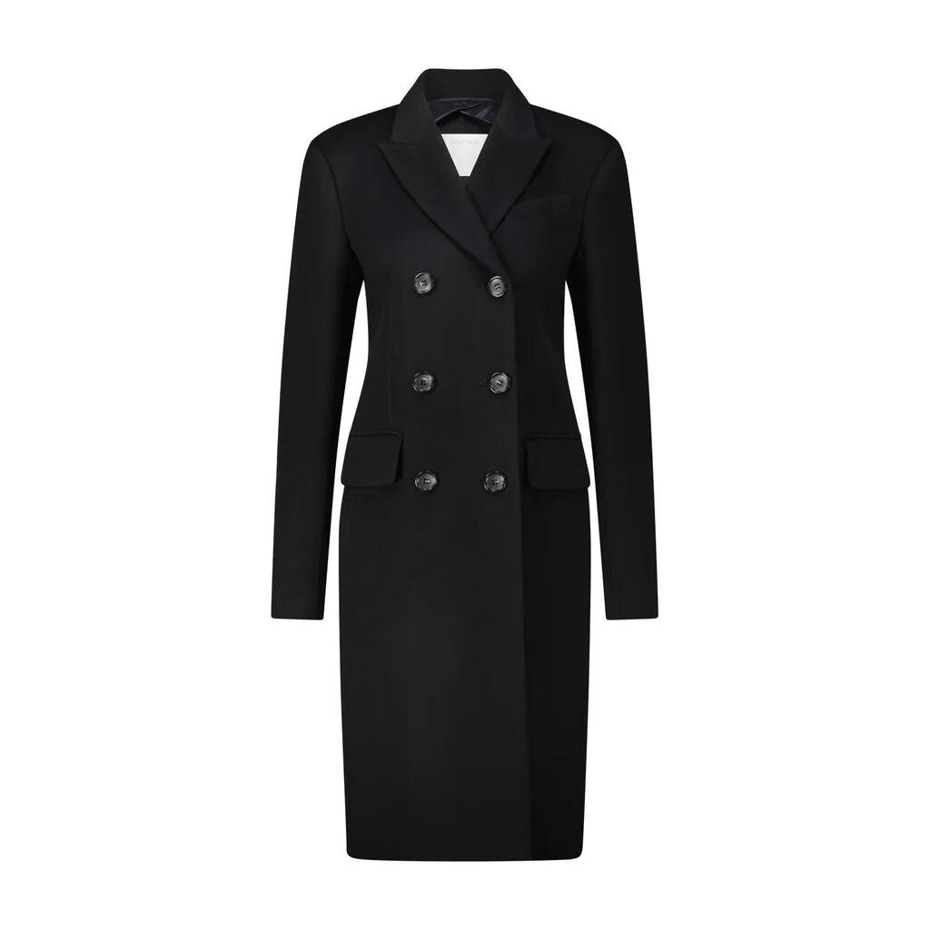

Пальто моргана из шерсти Sportmax, черный