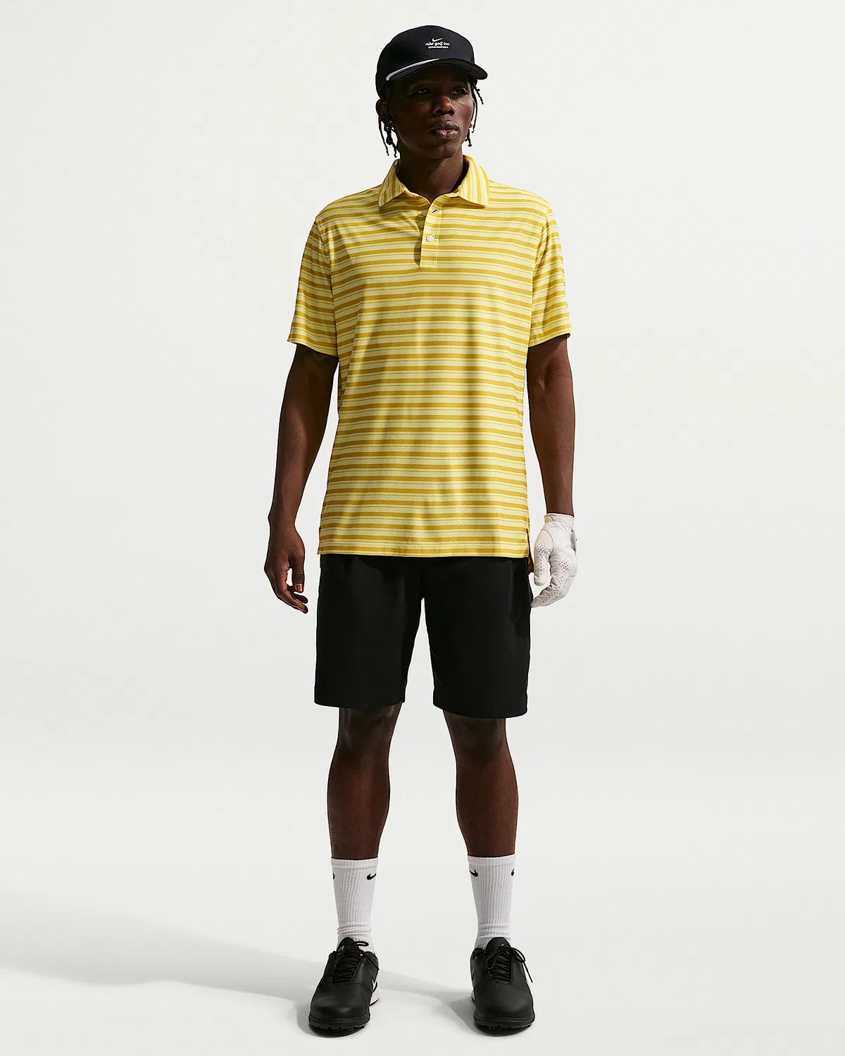 Мужское поло Nike Tailored Performance Dri-FIT Golf, Saffron Quartz/Soft Yellow/Saffron Quartz — фото 4