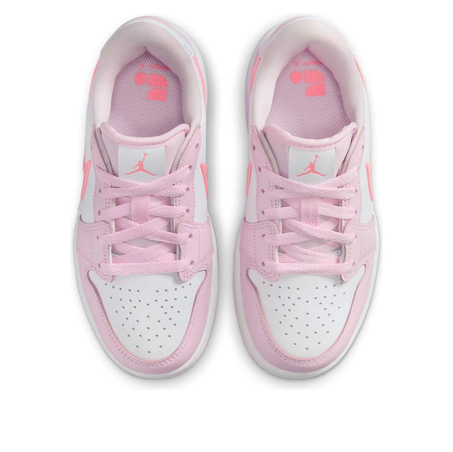 Кроссовки (GS) Air Jordan 1 Low RM EasyOn 'Pink Foam White', розовый — фото 4