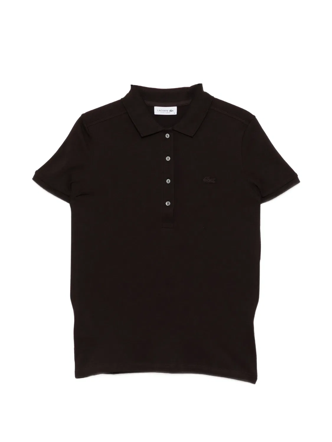 Рубашка поло Lacoste из пике, коричневый