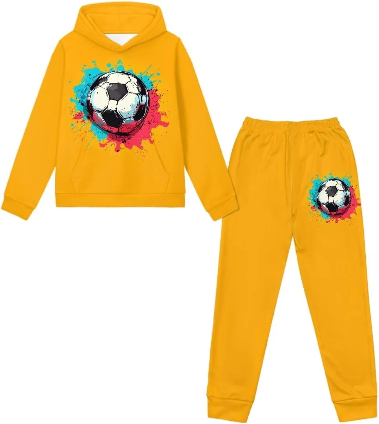 Детский спортивный костюм Uppodwarkid из толстовки и джоггеров, Cool Football, 5-12 лет — фото 2