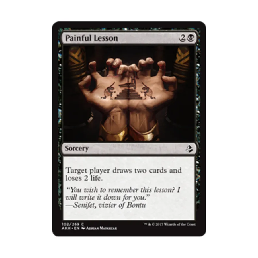 

CCG Болезненный урок (с), MTG - Amonkhet