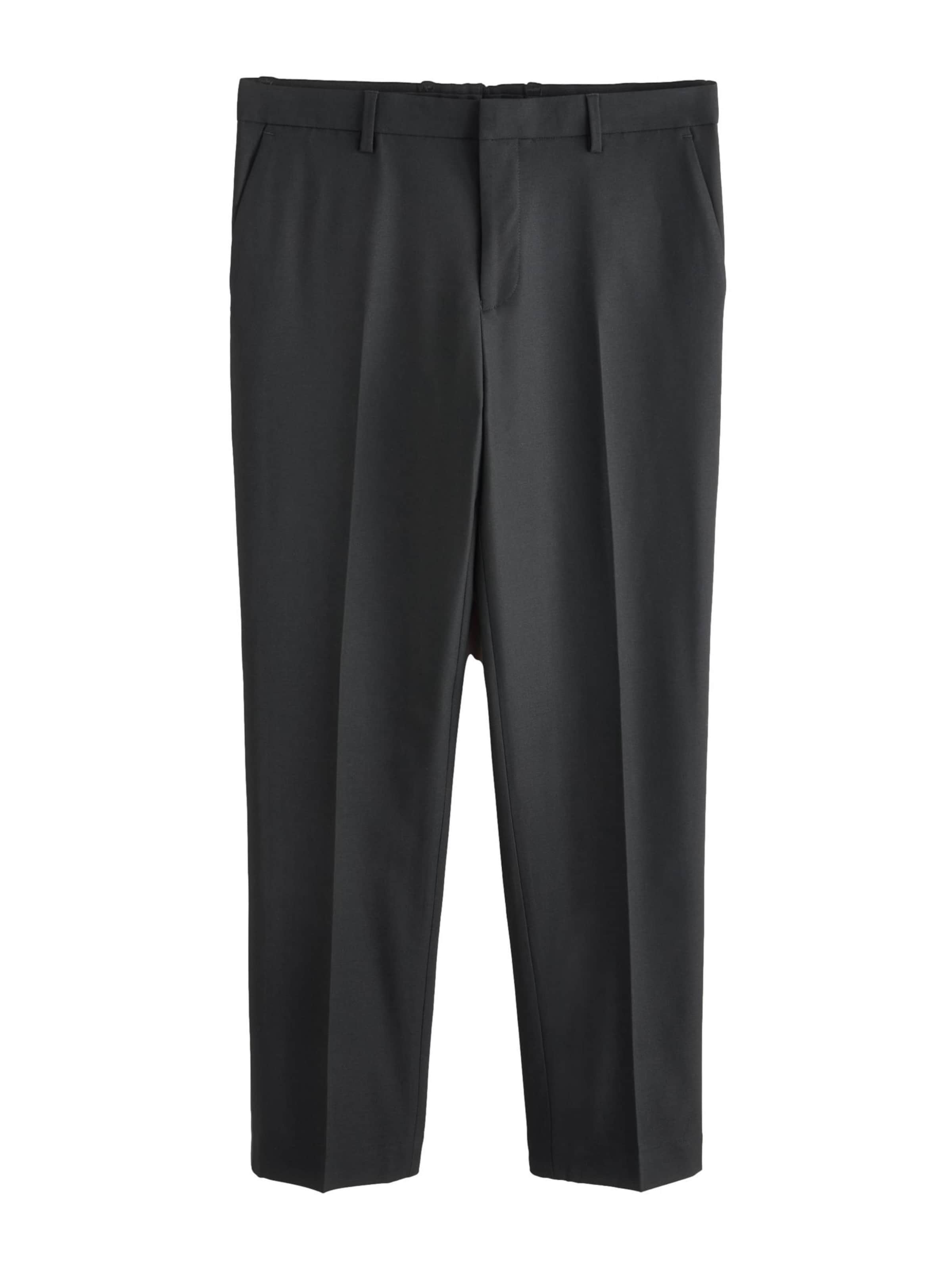 Next Брюки Regular Pleated 'Motionflex' черные