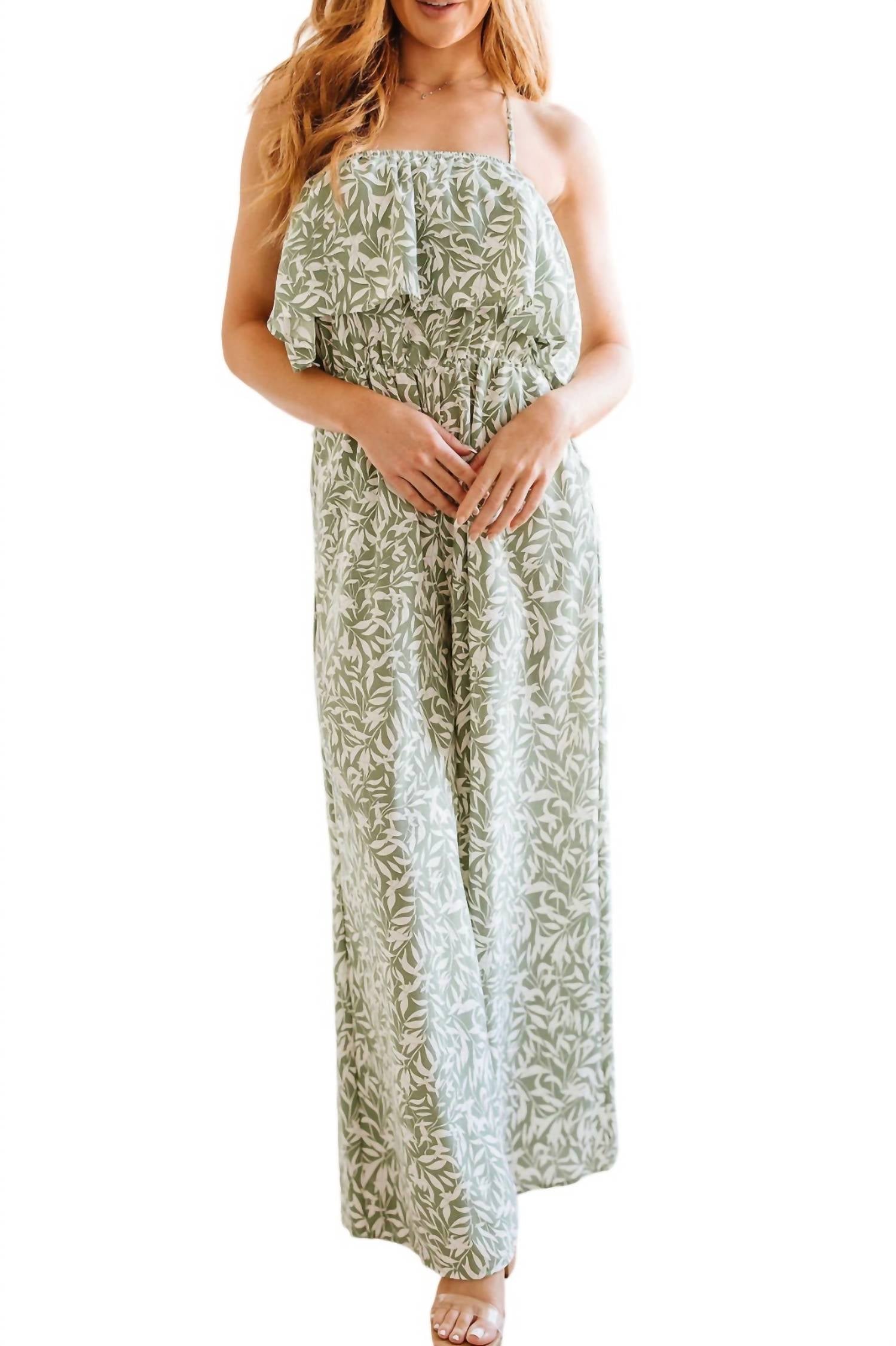 

Комбинезон My Next Adventure с принтом листьев Hailey & Co, цвет leaf print