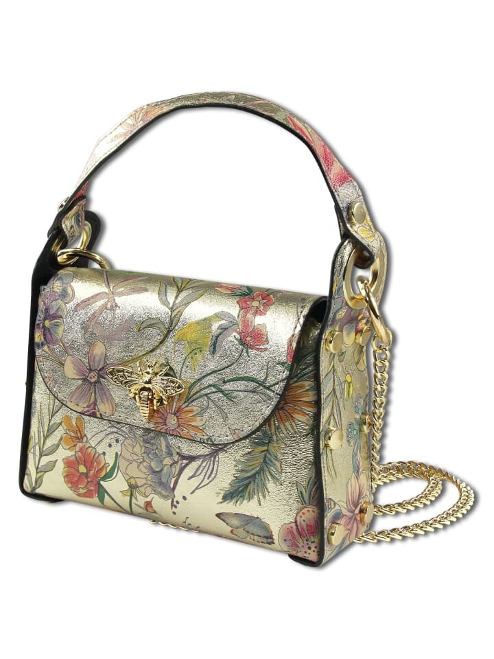 

Наплечная сумка Toscanto Umhängetasche Leder gold, farbig ca. 19cm