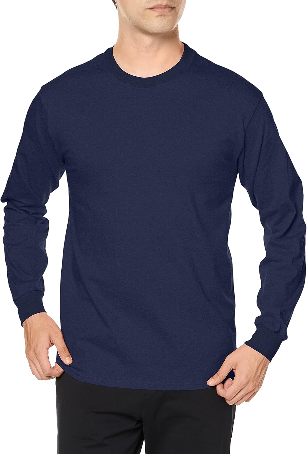 

Футболка с длинным рукавом из ультрахлопка плотностью 6,0 унций, 2400 Gildan, темно-синий