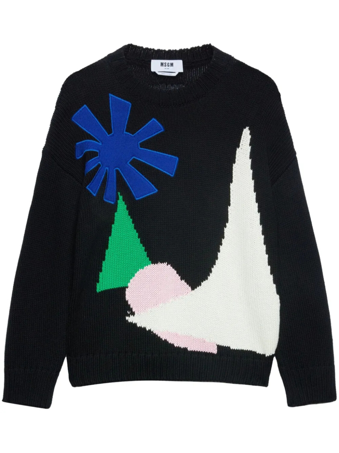 

MSGM джемпер с узором, черный