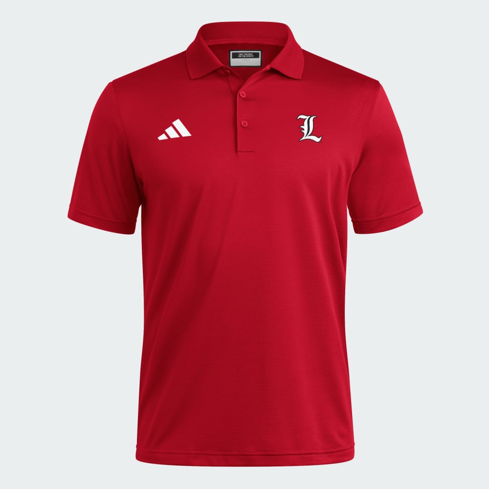 

Спортивная футболка Adidas Louisville Cardinals Coaches Ottoman Polo, цвет Team Power Red/White
