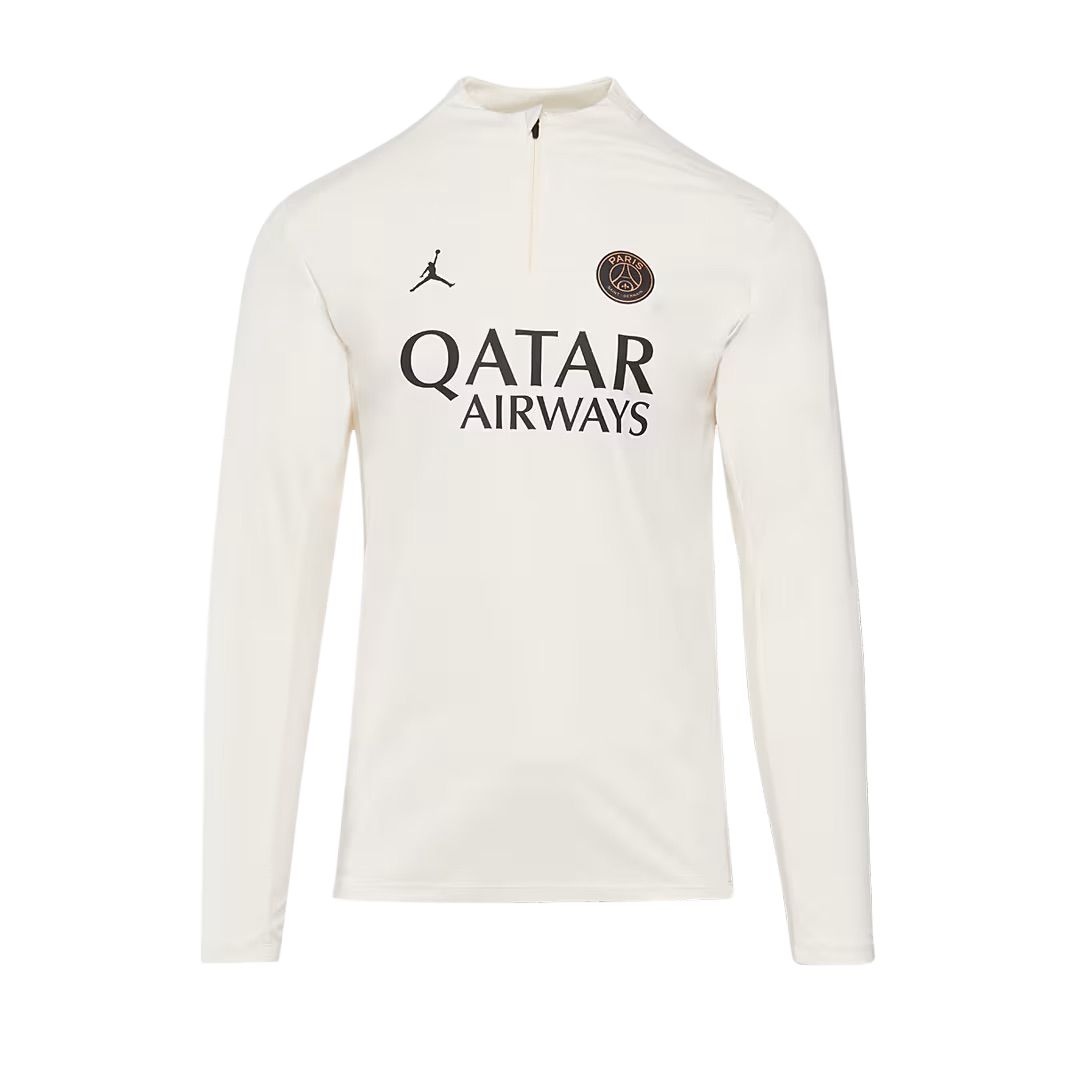 

Футбольная футболка Paris Saint Germain мужская Jordan, светлая слоновая кость/розовый/черный