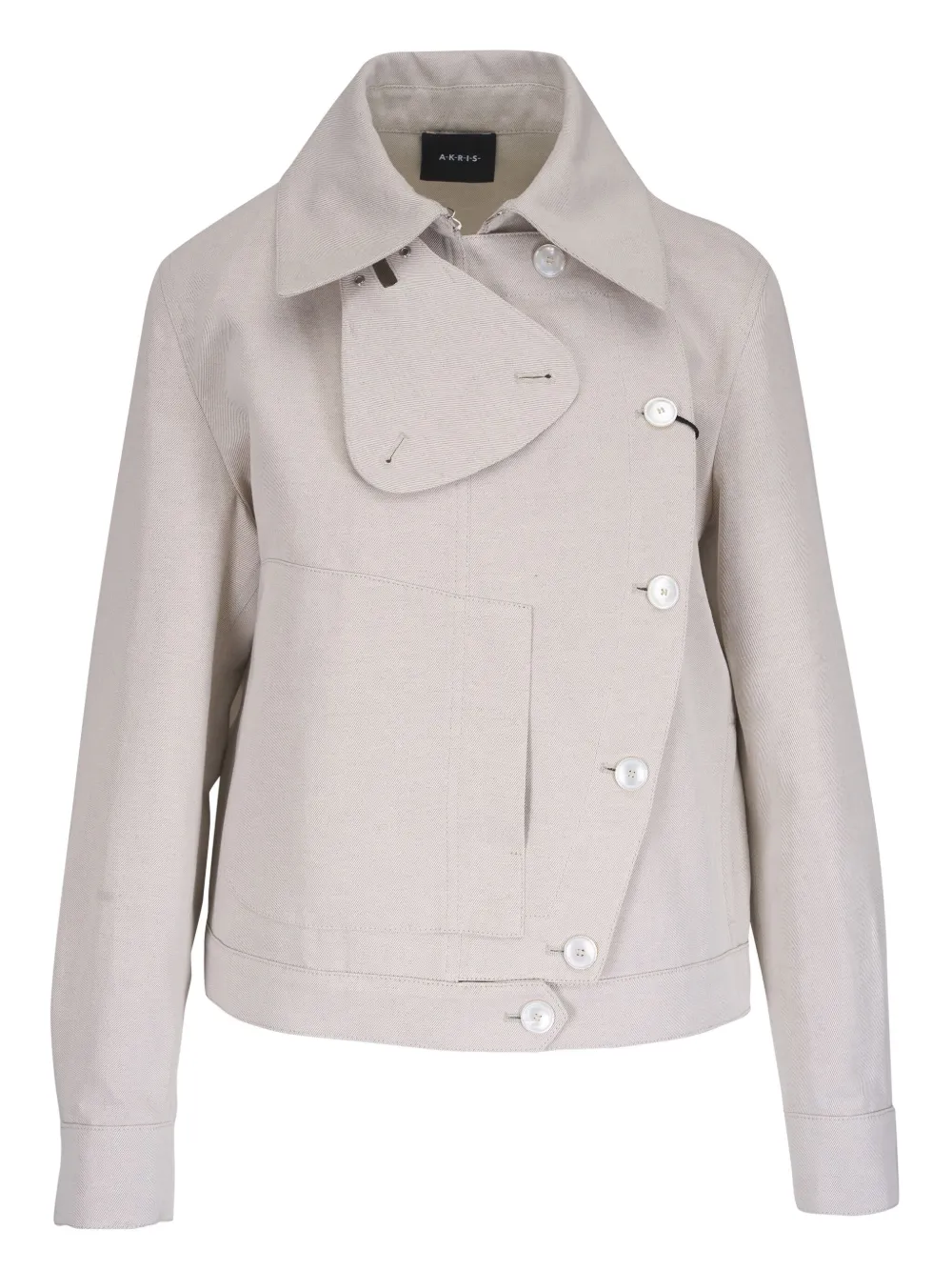 

Куртка асимметричного кроя Akris, серый