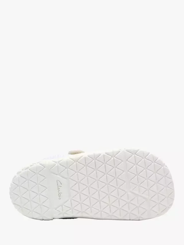Детские сетчатые кроссовки Baby Harbour Flex T, белые/разноцветные Clarks — фото 3