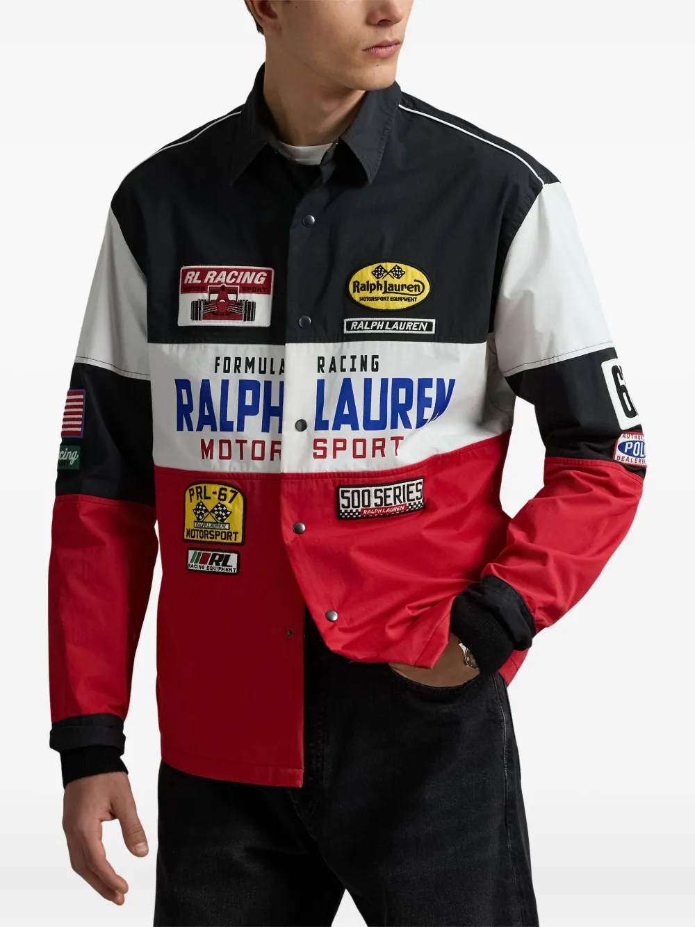 

Рубашка с принтом POLO RALPH LAUREN, черный