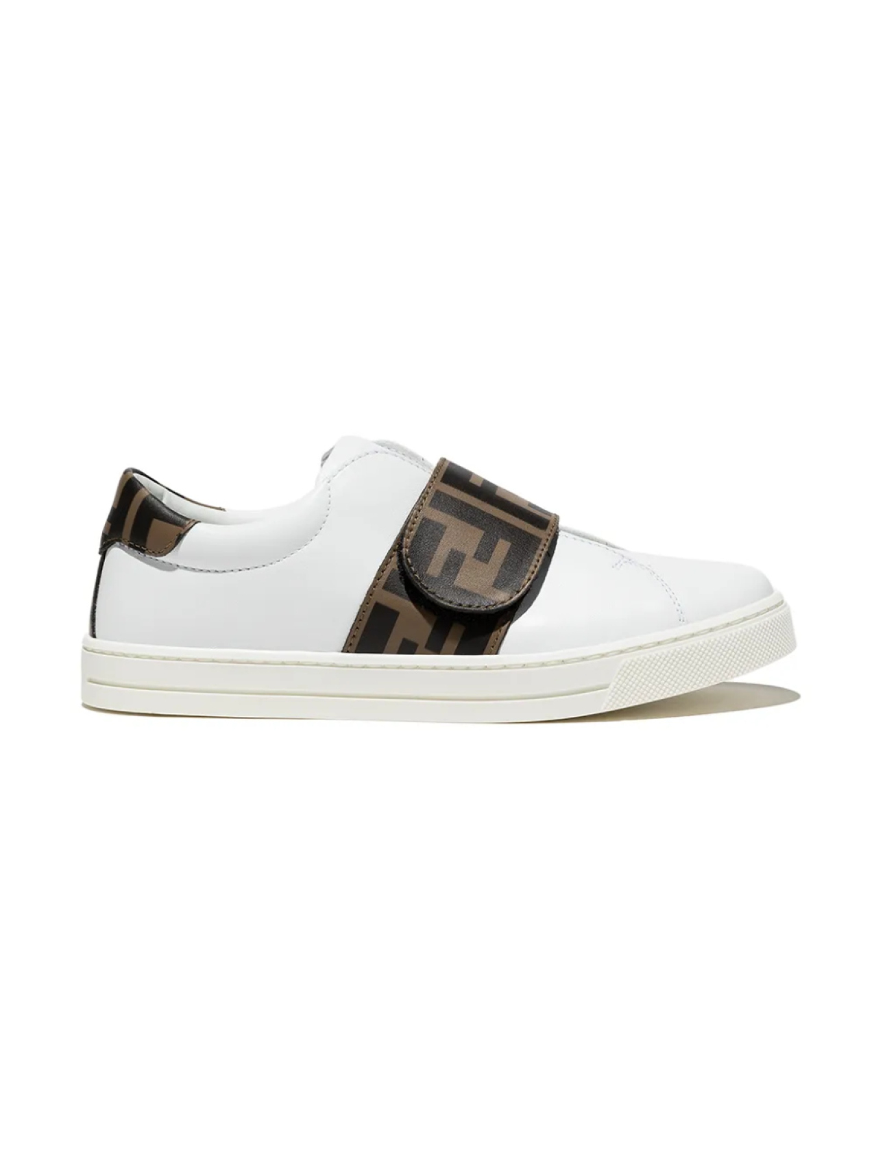 

Fendi Kids кеды с логотипом, белый