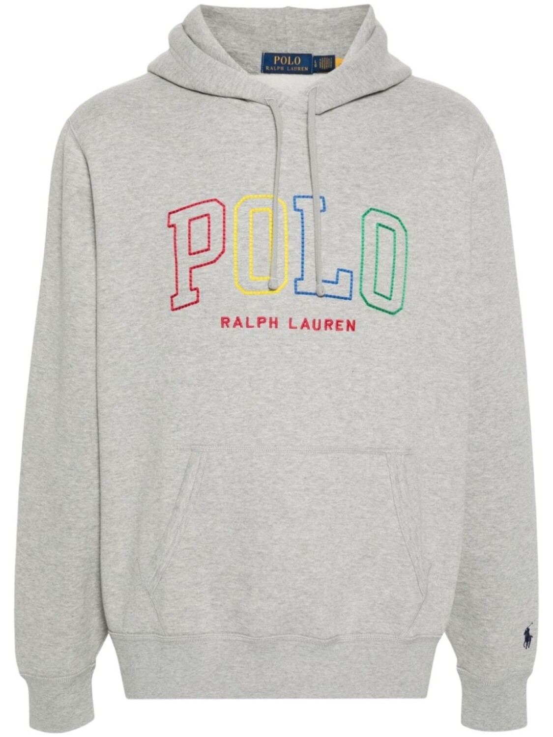 

Polo Ralph Lauren худи с вышитым логотипом, серый