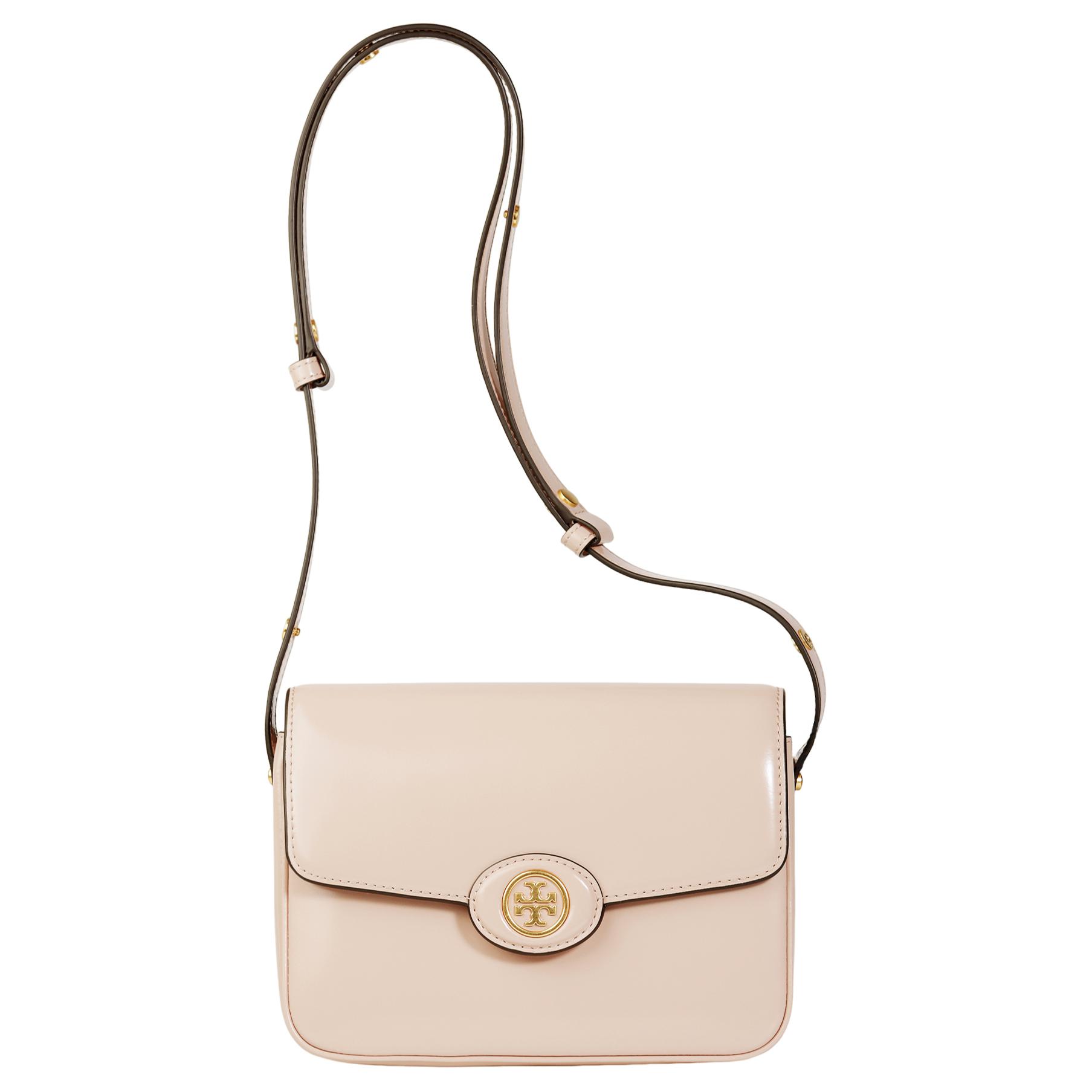 

Robinson Patent Leather Crossbody Bag Shoulder Bag Regular Women's Light Pink TORY BURCH