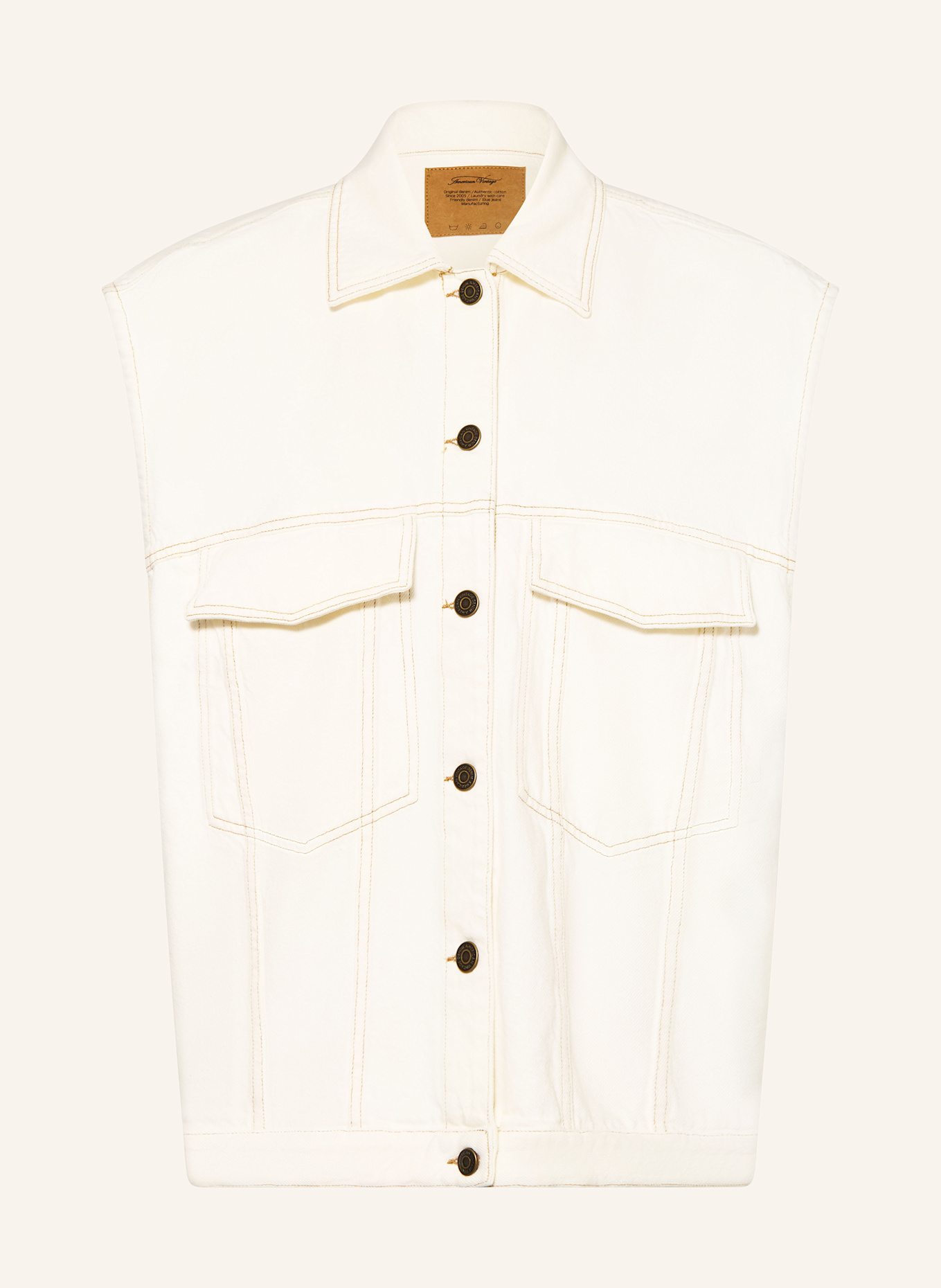 

Джинсовый жилет American Vintage, белый