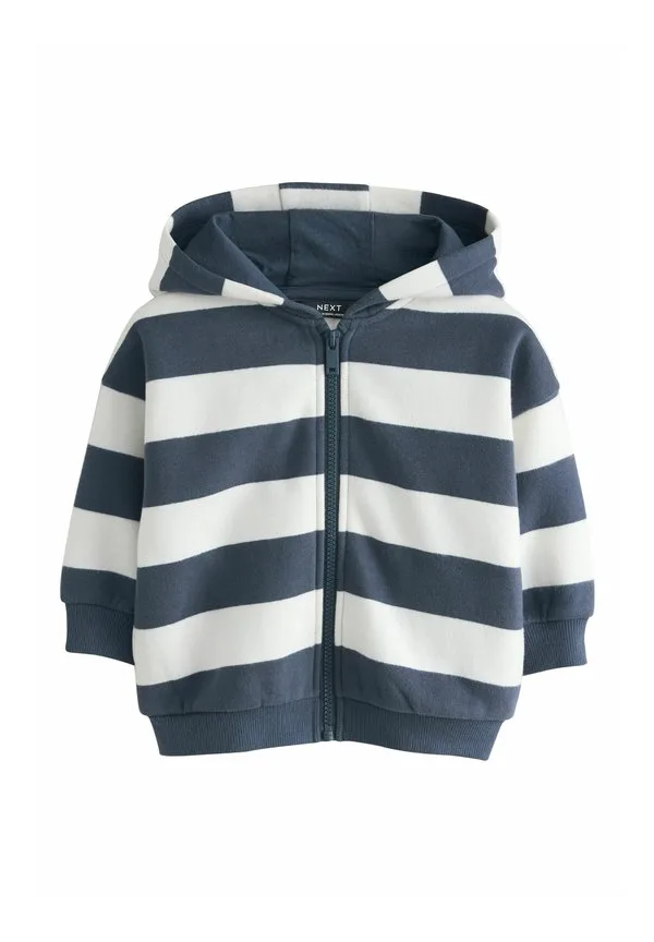 Толстовка на молнии Next, White/Blue Stripe