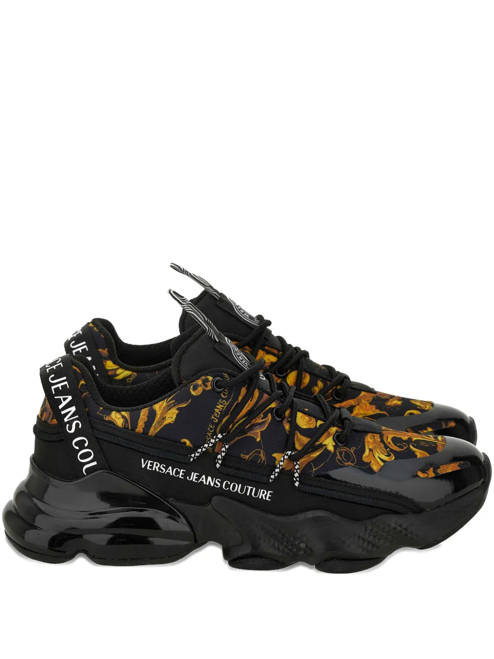 Кроссовки на платформе Versace Jeans Couture, черный
