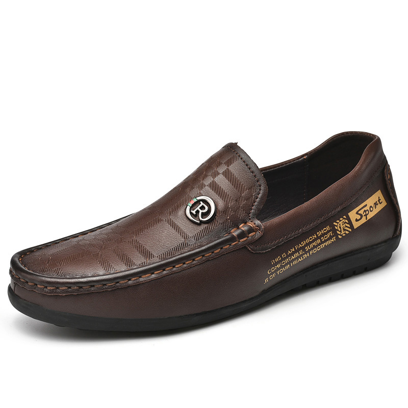 

KUPE Мужские повседневные туфли мужские низкие топы коричневые, цвет Brown