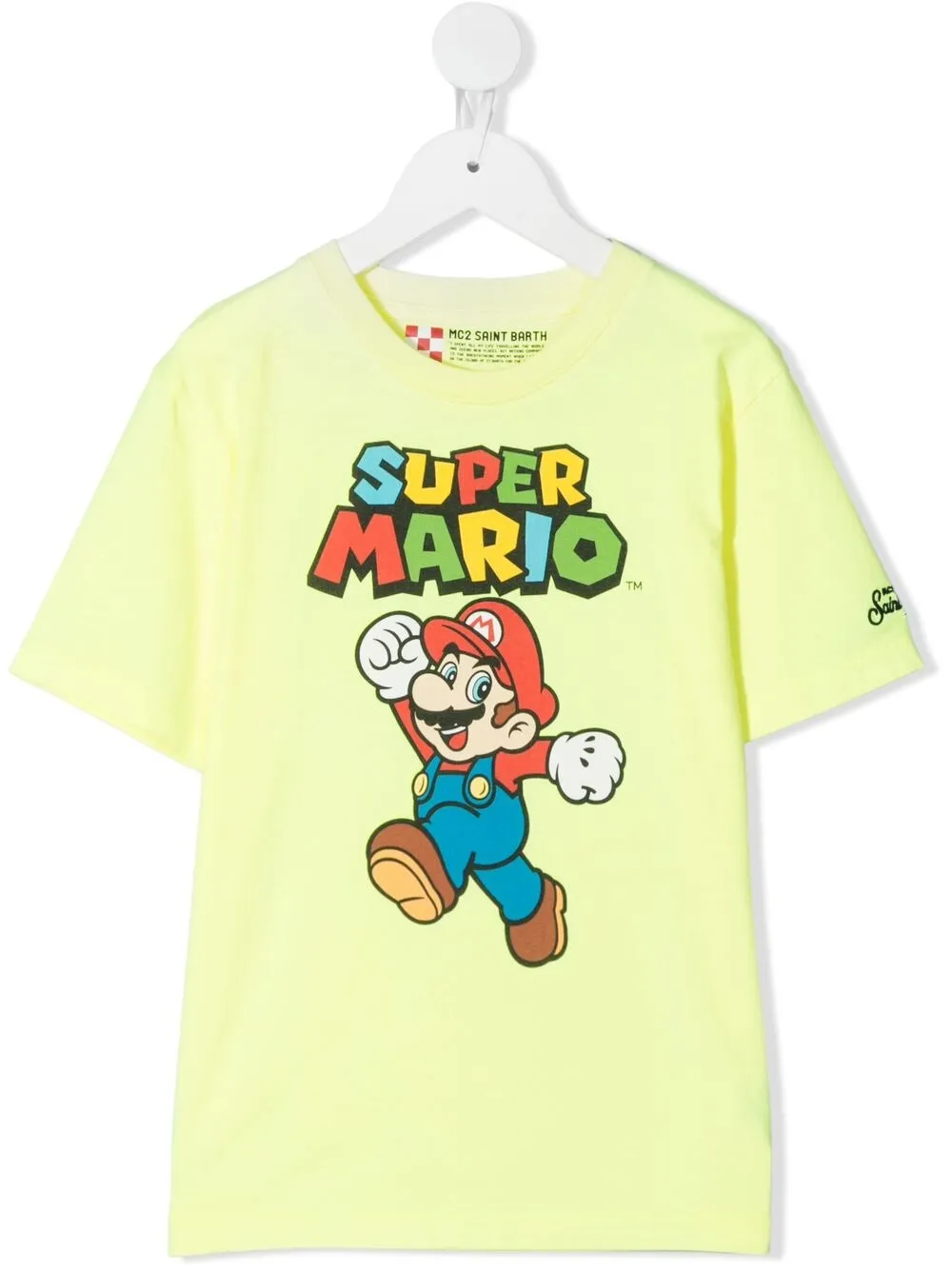 

Футболка с принтом Super Mario MC2 Saint Barth Kids, желтый