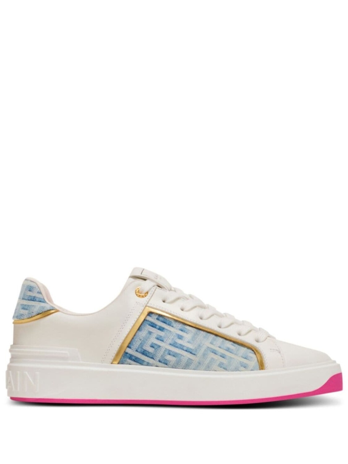 

Balmain кроссовки B-Court из кожи со вставками, белый