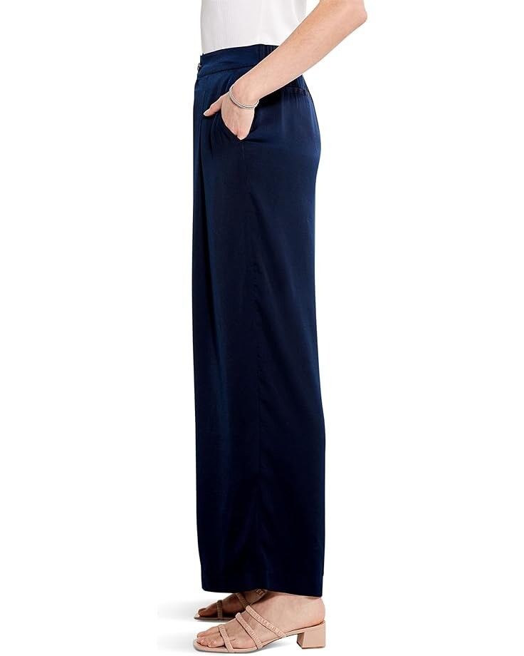 

Брюки NIC+ZOE Petite Soft Drape Wide Leg Pants, цвет Dark Indigo